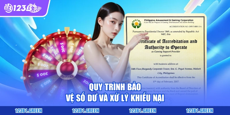 Quy trình bảo vệ số dư và xử lý khiếu nại