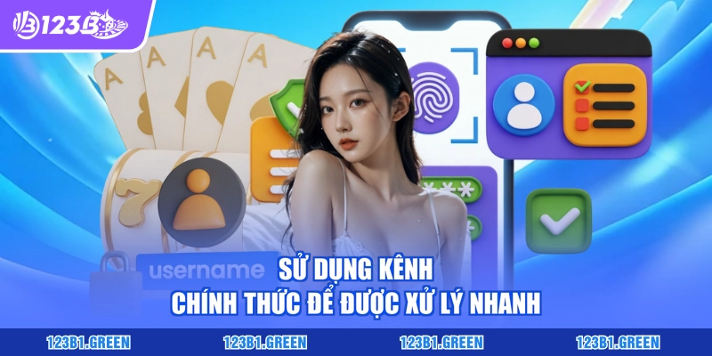 Sử dụng kênh chính thức để được xử lý nhanh
